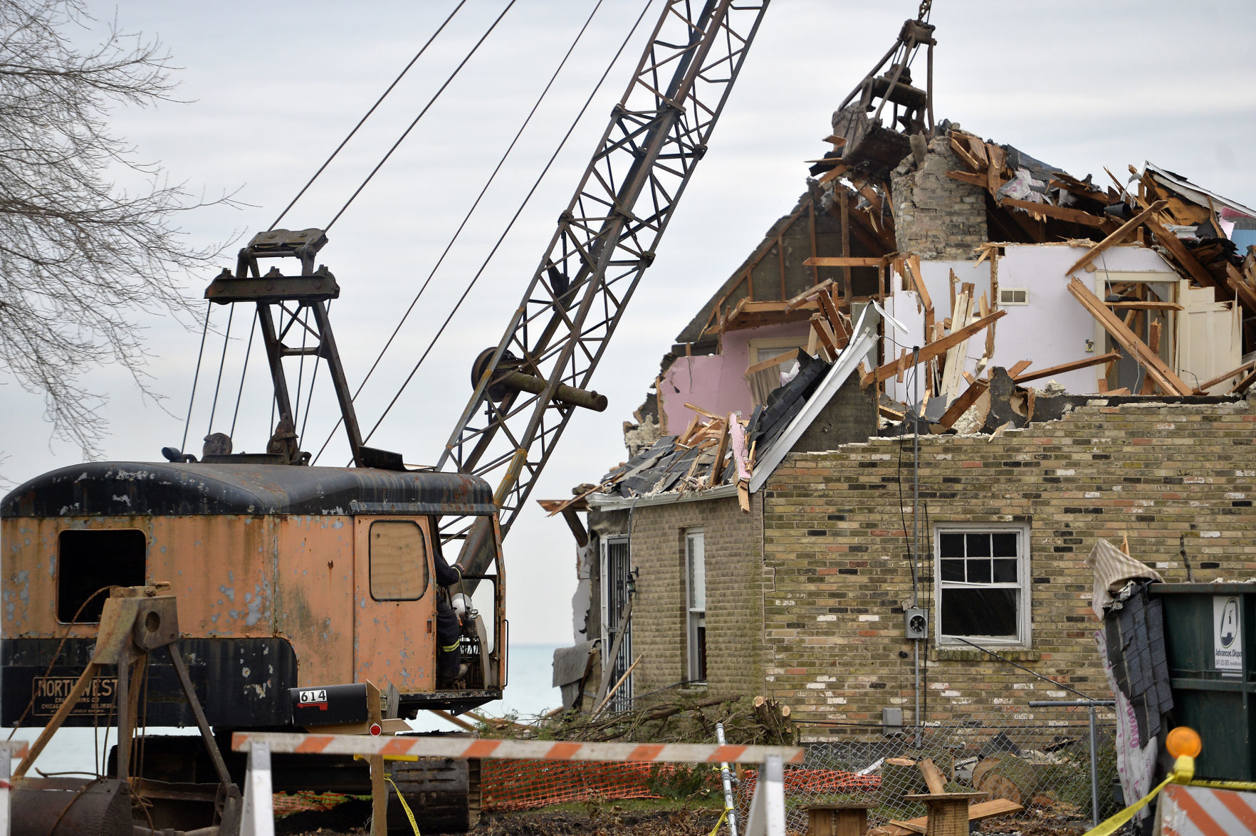 DEMOLITION OF SOMERS LAKEFRONT HOUSE
